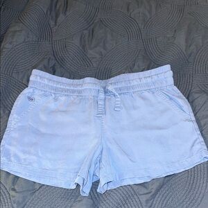 Southern Marsh Size Small Light Blue Women's Drawstring Elastic Waist Shorts